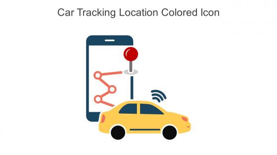 Car Tracking Location Colored Icon In Powerpoint Pptx Png And Editable Eps Format
