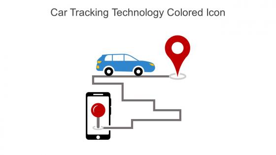 Car Tracking Technology Colored Icon In Powerpoint Pptx Png And Editable Eps Format