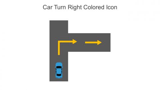 Car Turn Right Colored Icon In Powerpoint Pptx Png And Editable Eps Format