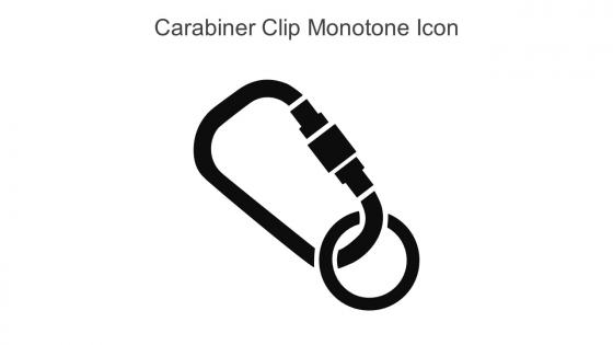 Carabiner Clip Monotone Icon In Powerpoint Pptx Png And Editable Eps Format