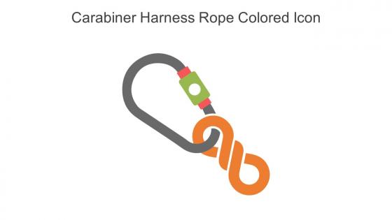 Carabiner Harness Rope Colored Icon In Powerpoint Pptx Png And Editable Eps Format