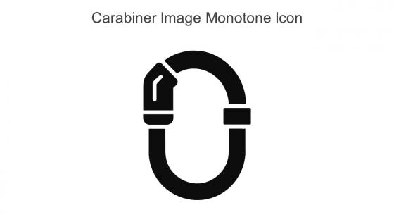 Carabiner Image Monotone Icon In Powerpoint Pptx Png And Editable Eps Format