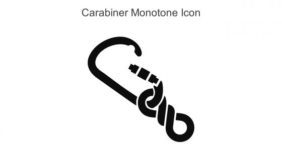 Carabiner Monotone Icon In Powerpoint Pptx Png And Editable Eps Format