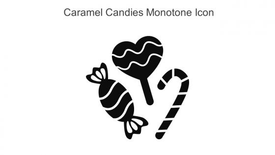 Caramel Candies Monotone Icon In Powerpoint Pptx Png And Editable Eps Format