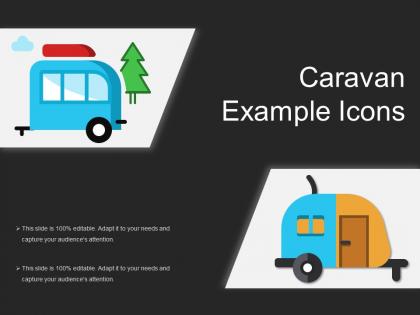 Caravan example icons