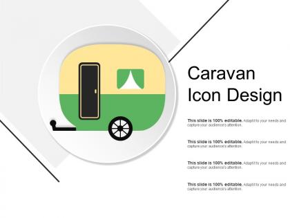 Caravan icon design