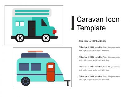 Caravan icon template