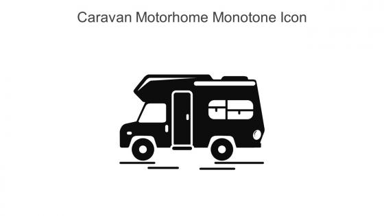 Caravan Motorhome Monotone Icon In Powerpoint Pptx Png And Editable Eps Format