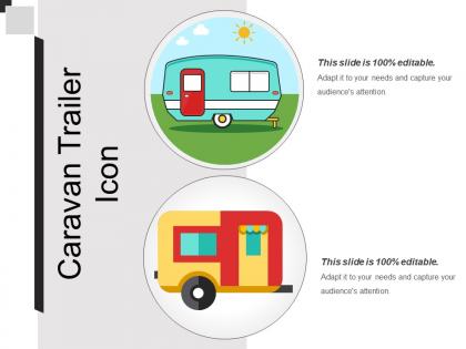 Caravan trailer icon