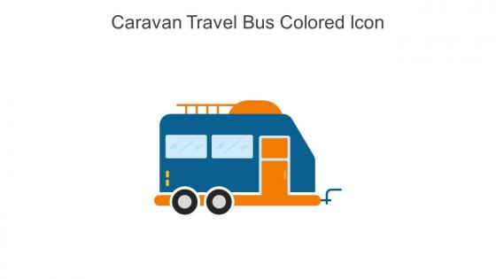 Caravan Travel Bus Colored Icon In Powerpoint Pptx Png And Editable Eps Format