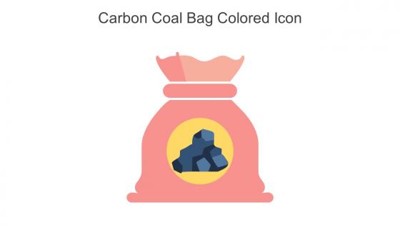 Carbon Coal Bag Colored Icon In Powerpoint Pptx Png And Editable Eps Format
