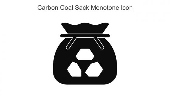 Carbon Coal Sack Monotone Icon In Powerpoint Pptx Png And Editable Eps Format