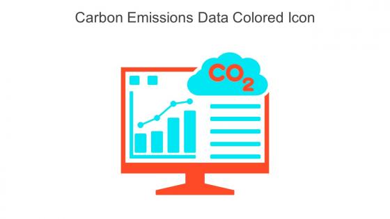 Carbon Emissions Data Colored Icon In Powerpoint Pptx Png And Editable Eps Format