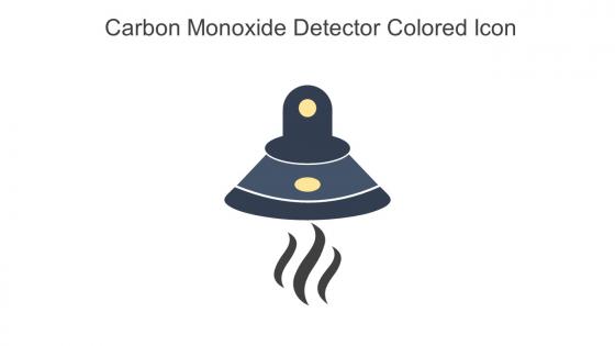Carbon Monoxide Detector Colored Icon In Powerpoint Pptx Png And Editable Eps Format