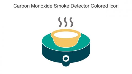 Carbon Monoxide Smoke Detector Colored Icon In Powerpoint Pptx Png And Editable Eps Format