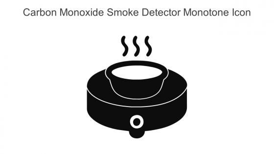 Carbon Monoxide Smoke Detector Monotone Icon In Powerpoint Pptx Png And Editable Eps Format