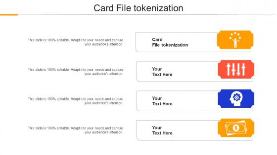 Card File Tokenization Ppt Powerpoint Presentation Layouts Ideas Cpb