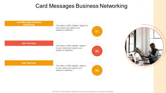 Card Messages Business Networking In Powerpoint And Google Slides Cpb