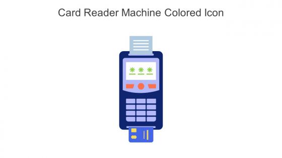 Card Reader Machine Colored Icon In Powerpoint Pptx Png And Editable Eps Format