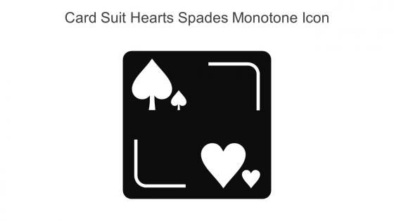 Card Suit Hearts Spades Monotone Icon In Powerpoint Pptx Png And Editable Eps Format