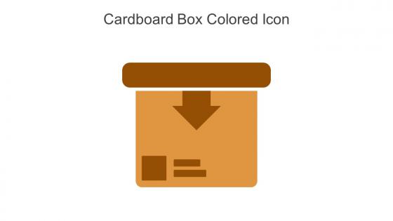 Cardboard Box Colored Icon In Powerpoint Pptx Png And Editable Eps Format