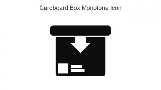 Cardboard Box Monotone Icon In Powerpoint Pptx Png And Editable Eps Format