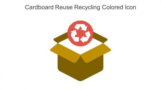 Cardboard Reuse Recycling Colored Icon In Powerpoint Pptx Png And Editable Eps Format