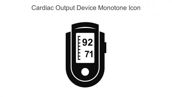 Cardiac Output Device Monotone Icon In Powerpoint Pptx Png And Editable Eps Format