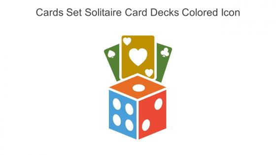 Cards Set Solitaire Card Decks Colored Icon In Powerpoint Pptx Png And Editable Eps Format