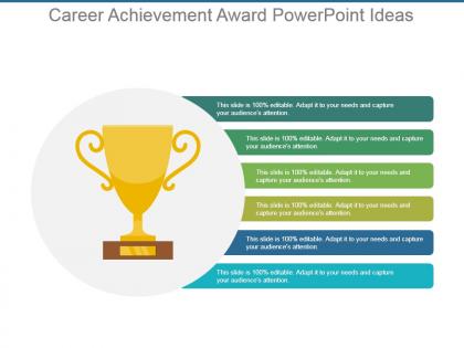 Career achievement award powerpoint ideas