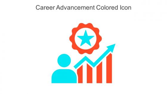 Career Advancement Colored Icon In Powerpoint Pptx Png And Editable Eps Format
