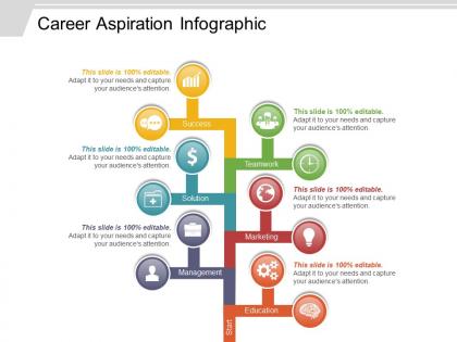 Career aspiration infographic powerpoint layout