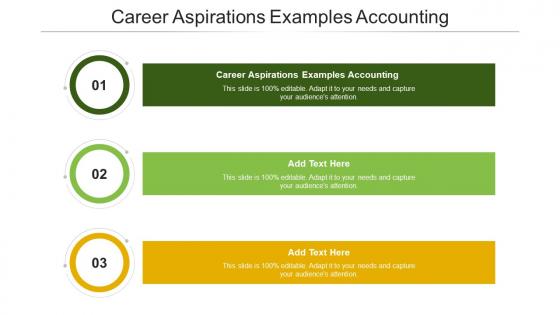 Career Aspirations Examples Accounting In Powerpoint And Google Slides Cpb