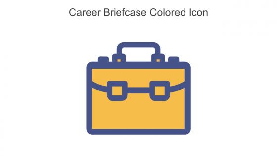 Career Briefcase Colored Icon In Powerpoint Pptx Png And Editable Eps Format