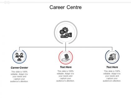 Career centre ppt powerpoint presentation diagram graph charts cpb