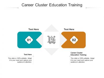 Career cluster education training ppt powerpoint presentation styles shapes cpb