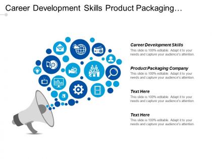 Career development skills product packaging company project management cpb