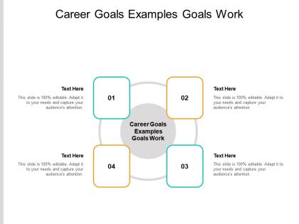 Career goals examples goals work ppt powerpoint presentation slides rules cpb