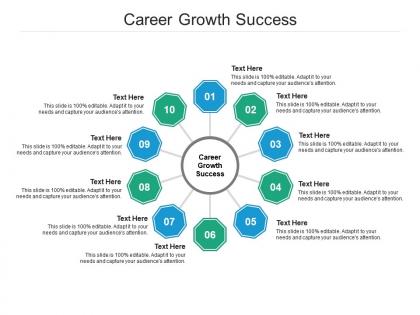Career growth success ppt powerpoint presentation diagram templates cpb