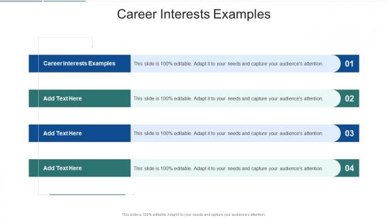 Career Interests Examples In Powerpoint And Google Slides Cpb