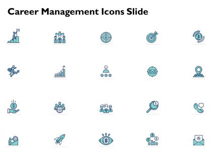 Career management icons slide a837 ppt powerpoint presentation outline information