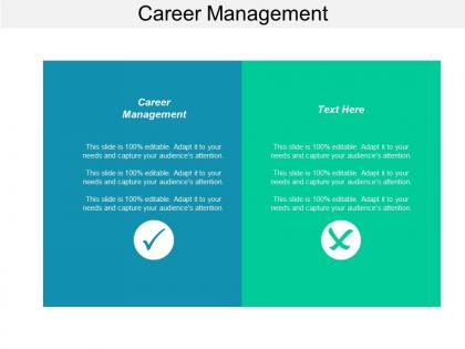 Career management ppt powerpoint presentation layouts icons cpb