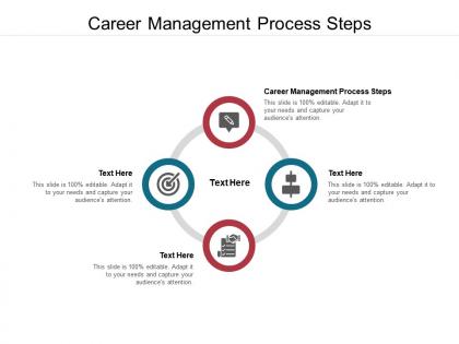 Career management process steps ppt powerpoint presentation styles deck cpb