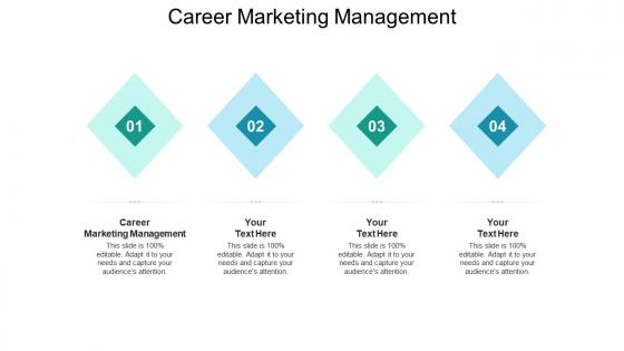 Career marketing management ppt powerpoint presentation infographics introduction cpb