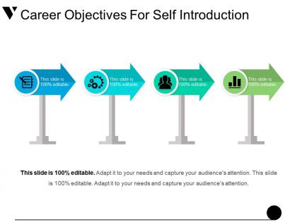 Career objectives for self introduction powerpoint templates