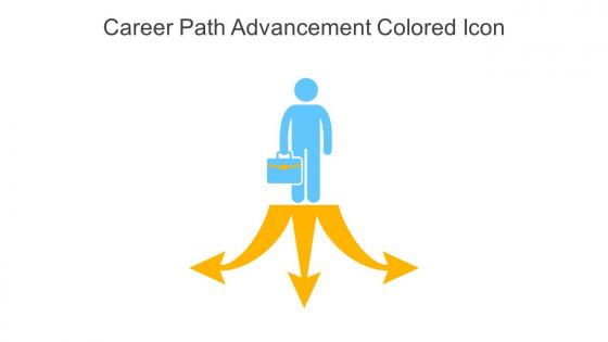 Career Path Advancement Colored Icon In Powerpoint Pptx Png And Editable Eps Format
