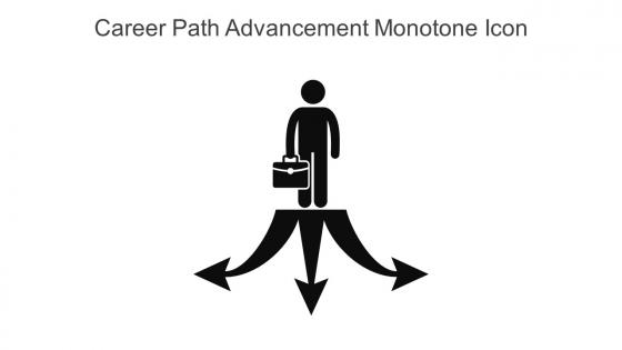 Career Path Advancement Monotone Icon In Powerpoint Pptx Png And Editable Eps Format