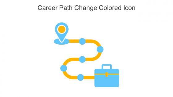 Career Path Change Colored Icon In Powerpoint Pptx Png And Editable Eps Format