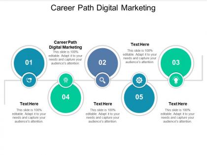Career path digital marketing ppt powerpoint presentation infographics outline cpb