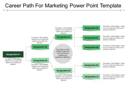 Career path for marketing power point template